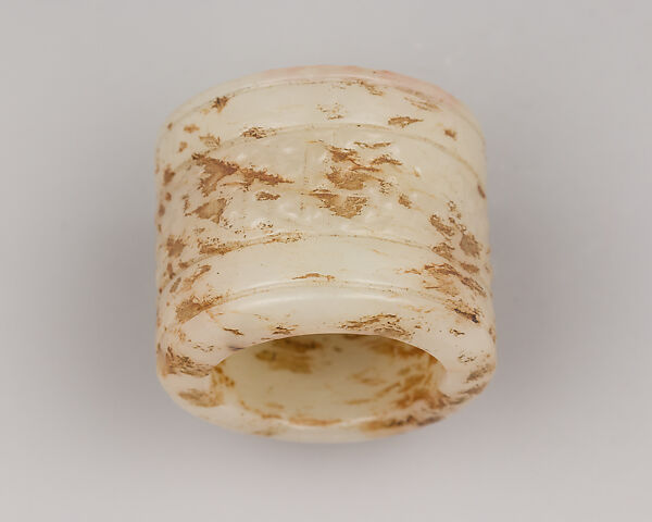 Mottled Stone Archer's Ring, Stone, Chinese