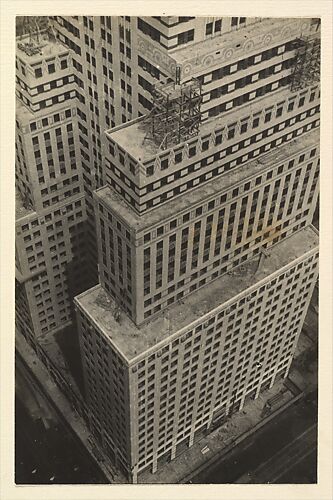 [The Chrysler Building Under Construction, from Above, New York City]