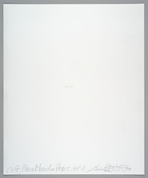 Cafe, Place Blanche Paris, Louis Stettner (American, New York 1922–2016 Saint-Ouen, France), Gelatin silver print