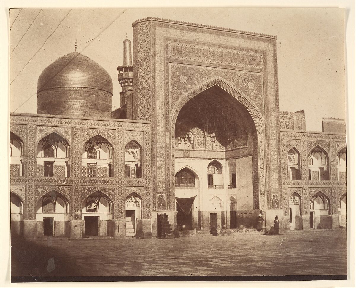 [Main Gate of Imam Riza, Mashhad, Iran], Possibly by Luigi Pesce (Italian, 1818–1891), Albumen silver print from paper negative 