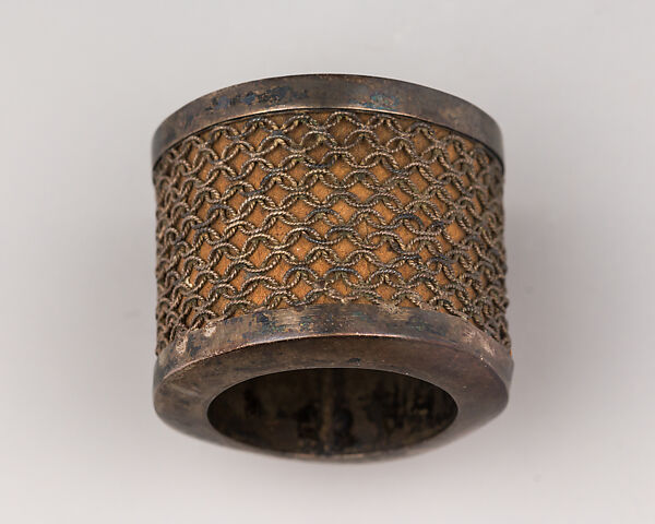Archer's Ring, Silver, paper, Chinese