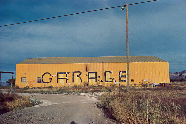 Untitled (Garage Building), William Eggleston (American, born Memphis, Tennessee, 1939), Dye transfer print 