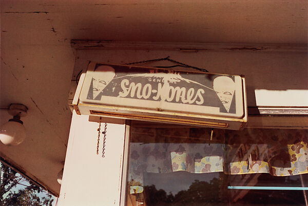 Untitled (Sno Kones Sign in Sunlight), William Eggleston (American, born Memphis, Tennessee, 1939), Dye transfer print 