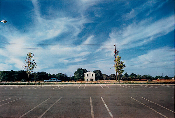 Untitled (White Building Across Parking Lot), William Eggleston (American, born Memphis, Tennessee, 1939), Dye transfer print 