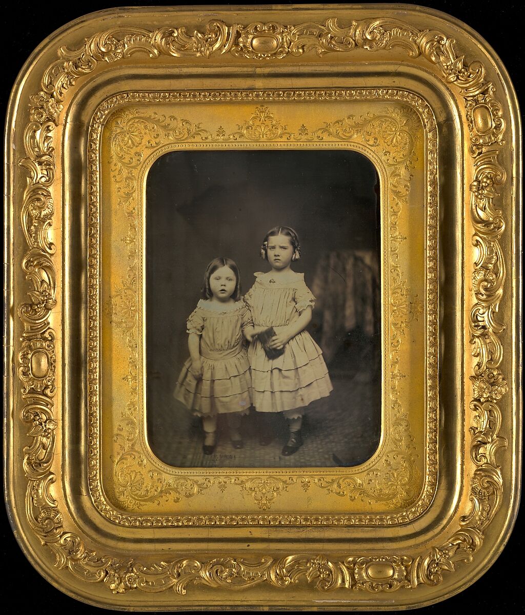 [Two Girls], Unknown (American), Daguerreotype 
