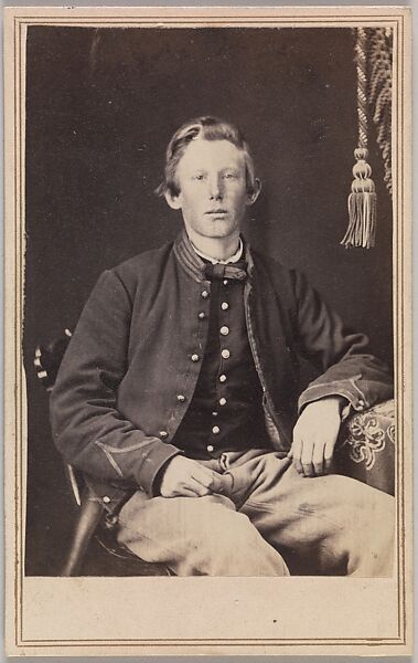 Private William Henry Lord, Company I, Eleventh Kansas Volunteer Cavalry, George Wertz (American, active Kansas City, Missouri, 1860s), Albumen silver print from glass negative 