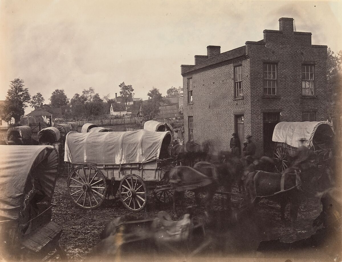 Street Scene, Culpeper, Virginia, Andrew Joseph Russell (American, 1830–1902), Albumen silver print from glass negative 