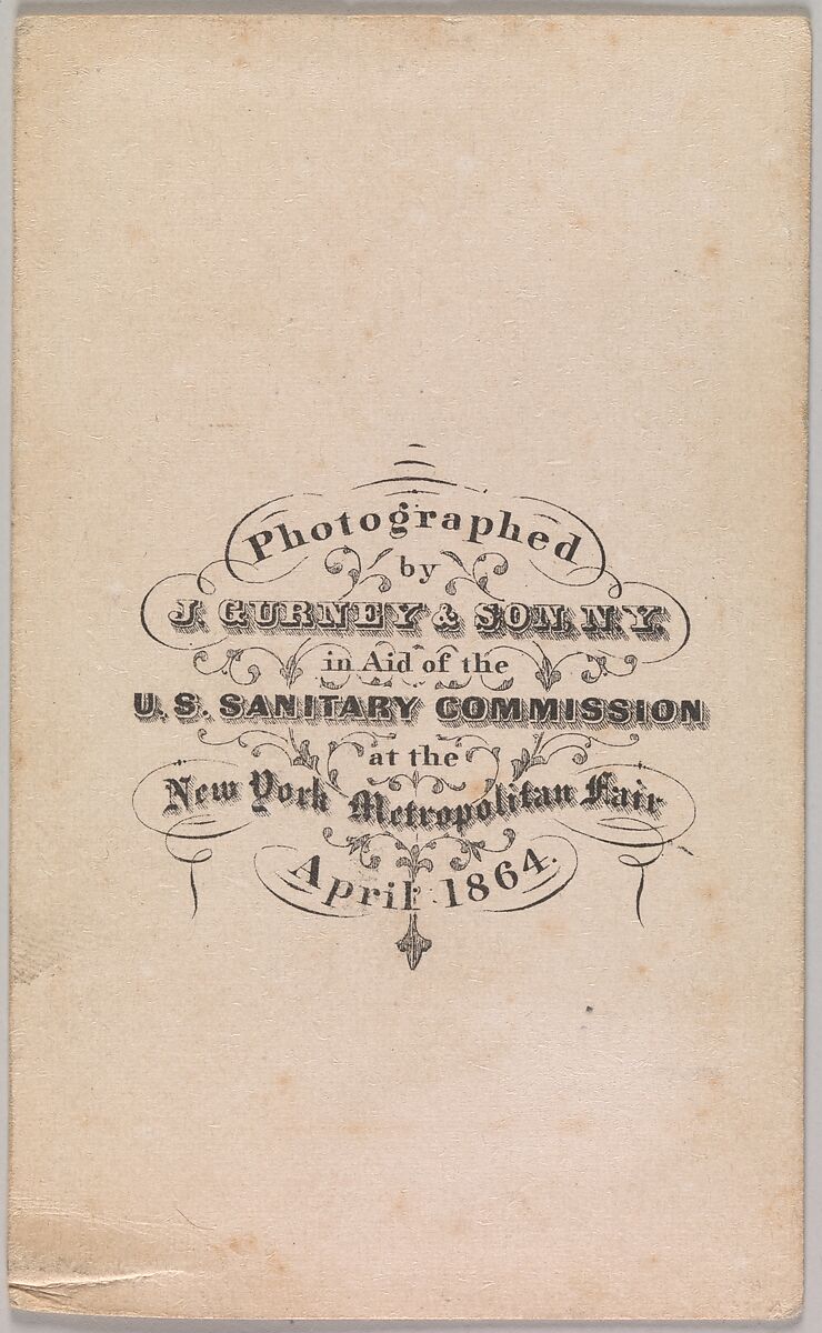 [Disabled Union Soldiers Posed in Aid of the U.S. Sanitary Commission at the New York Metropolitan Fair], J. Gurney &amp; Son (Active 1860–1874), Albumen silver print from glass negative