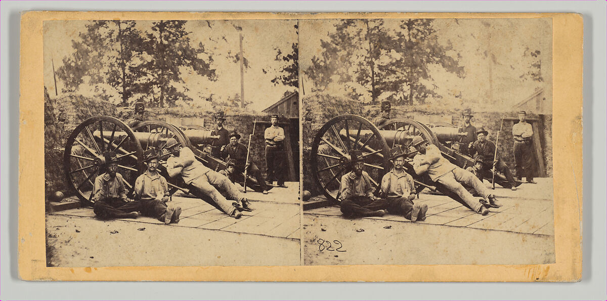 Scene in the Fortifications at Camp Essex, Maryland, Unknown, Albumen silver print from glass negative 
