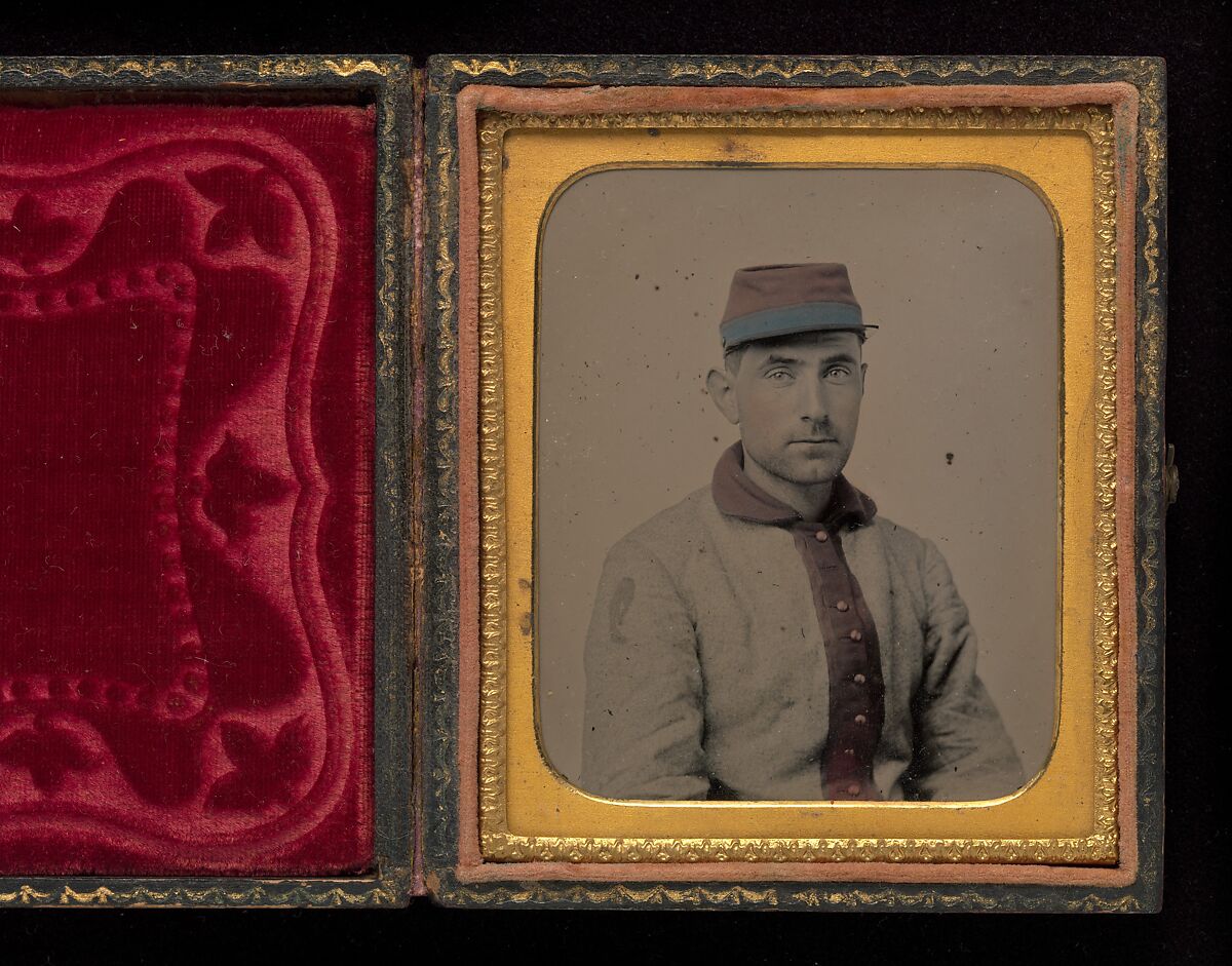 [Union Private, Eleventh New York Infantry (First Fire Zouaves)], Unknown, Ambrotype with applied color