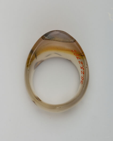 Archer's Ring, Agate, probably Indian