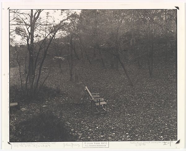 [Innisfree Garden, Millbrook, NY], John Yang (American, born China, Suchow 1933–2009 New York), Palladium print 