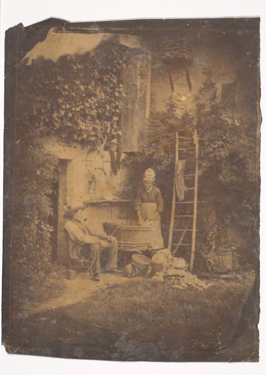 The Laundry, Louis-Adolphe Humbert de Molard (French, Paris 1800–1874), Salted paper print 