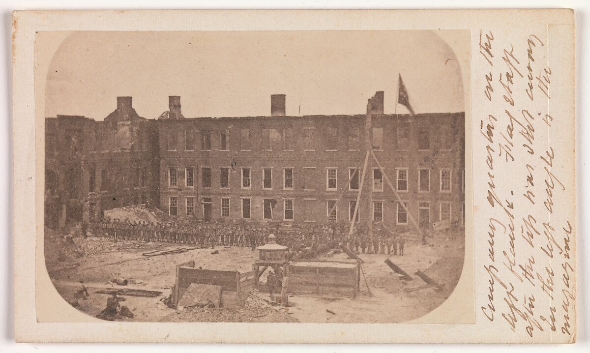 The Evacuation of Fort Sumter, April 1861, Attributed to Alma A. Pelot (American, active Charleston, South Carolina, 1850s–1860s), Albumen silver print from glass negative 