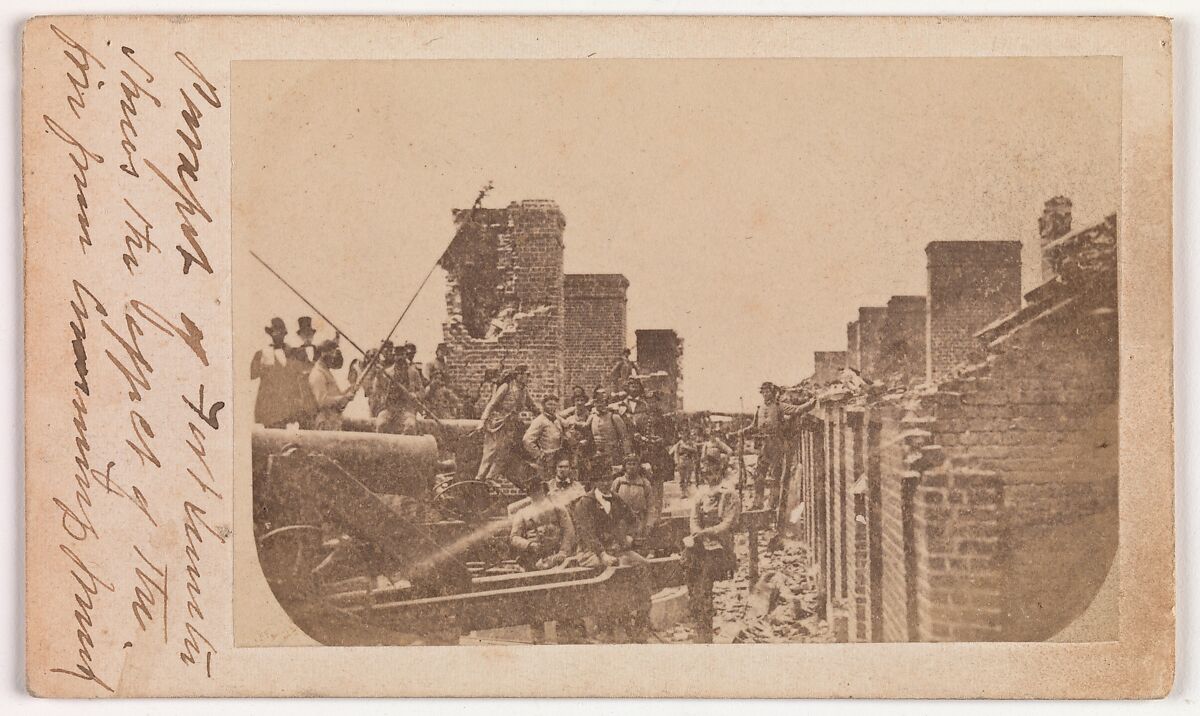 The Evacuation of Fort Sumter, April 1861, Attributed to Alma A. Pelot (American, active Charleston, South Carolina, 1850s–1860s), Albumen silver print from glass negative 