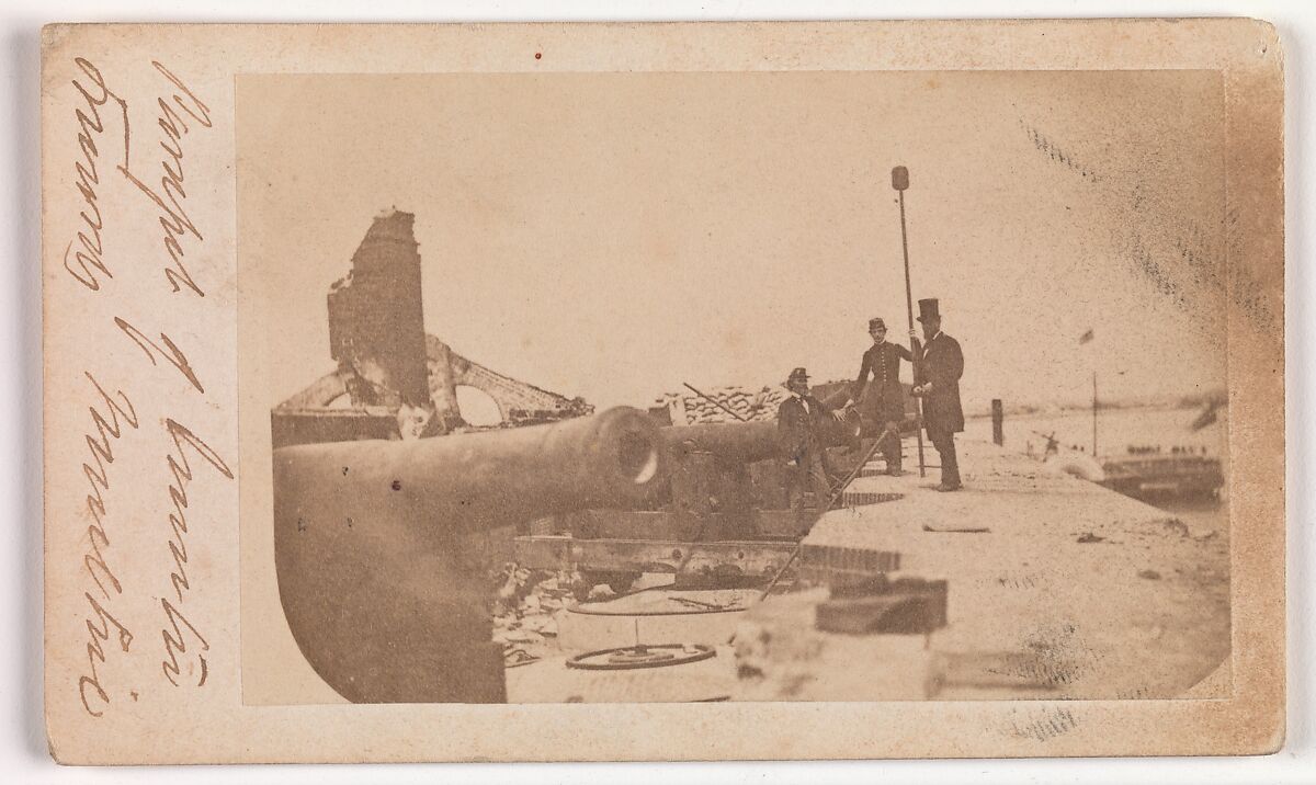 The Evacuation of Fort Sumter, April 1861, Attributed to Alma A. Pelot (American, active Charleston, South Carolina, 1850s–1860s), Albumen silver print from glass negative 