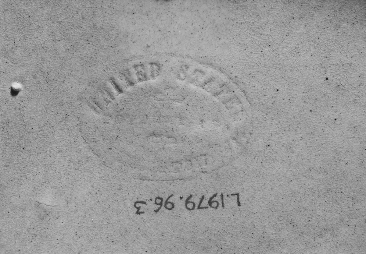 Cuspidor, United States Pottery Company (1852–58), Mottled brown earthenware, American