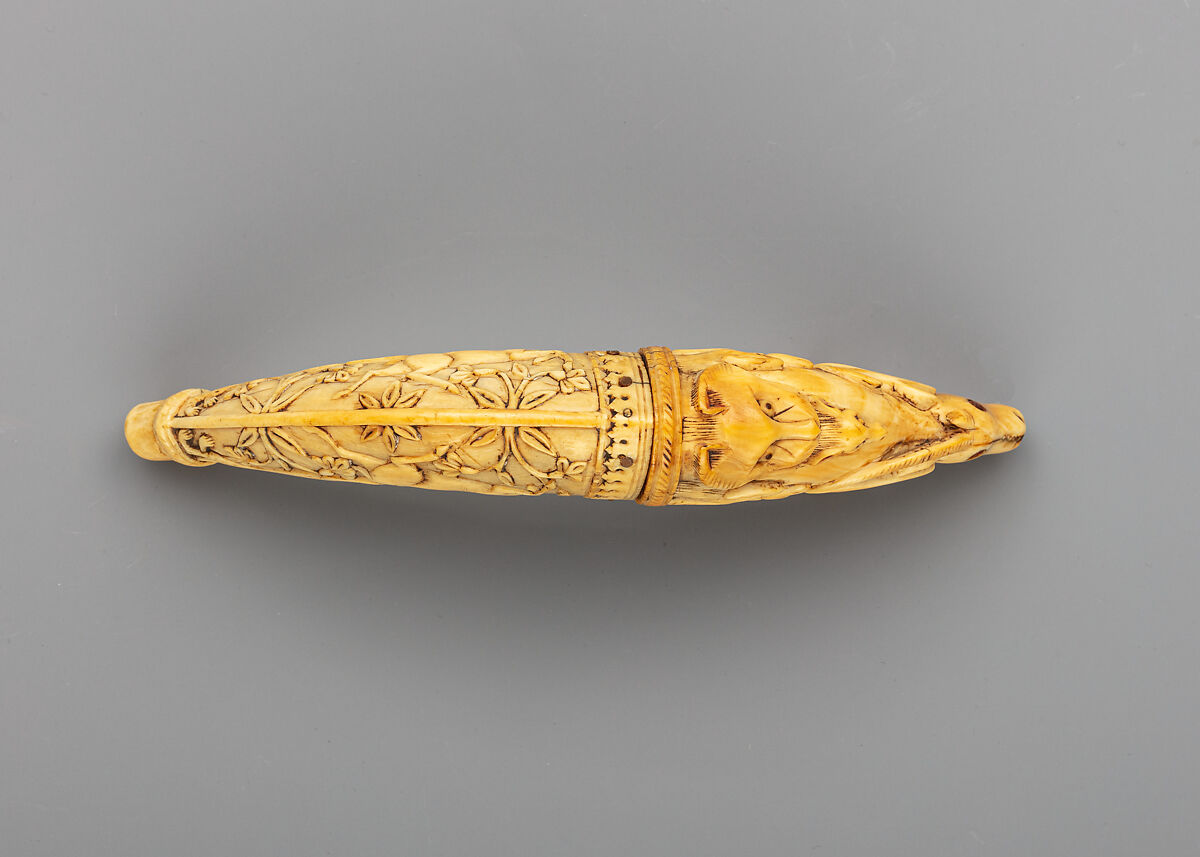 Priming Flask, Ivory, Indian