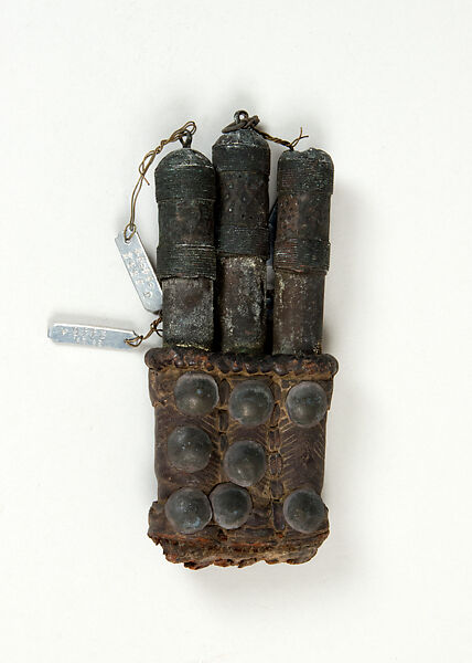 Cartridge Case, Leather, brass, Caucasian 