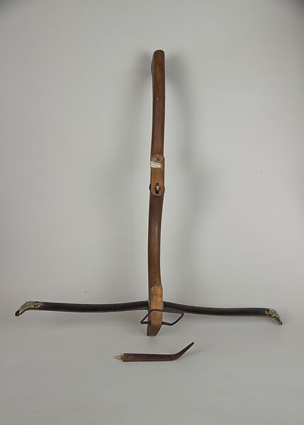 Pellet Crossbow, Steel, horn, wood, Chinese 