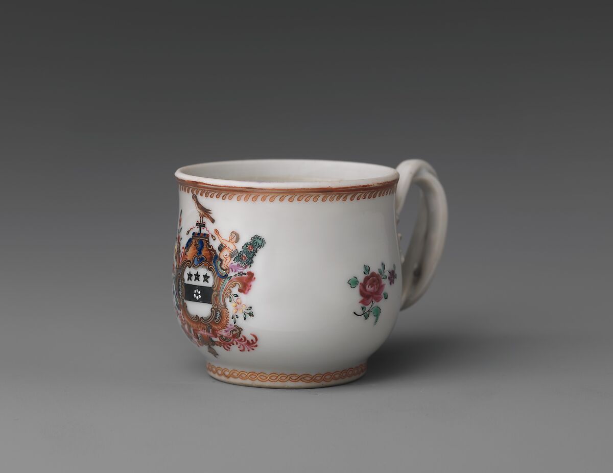 Custard Cup, Porcelain, Chinese, for American market 