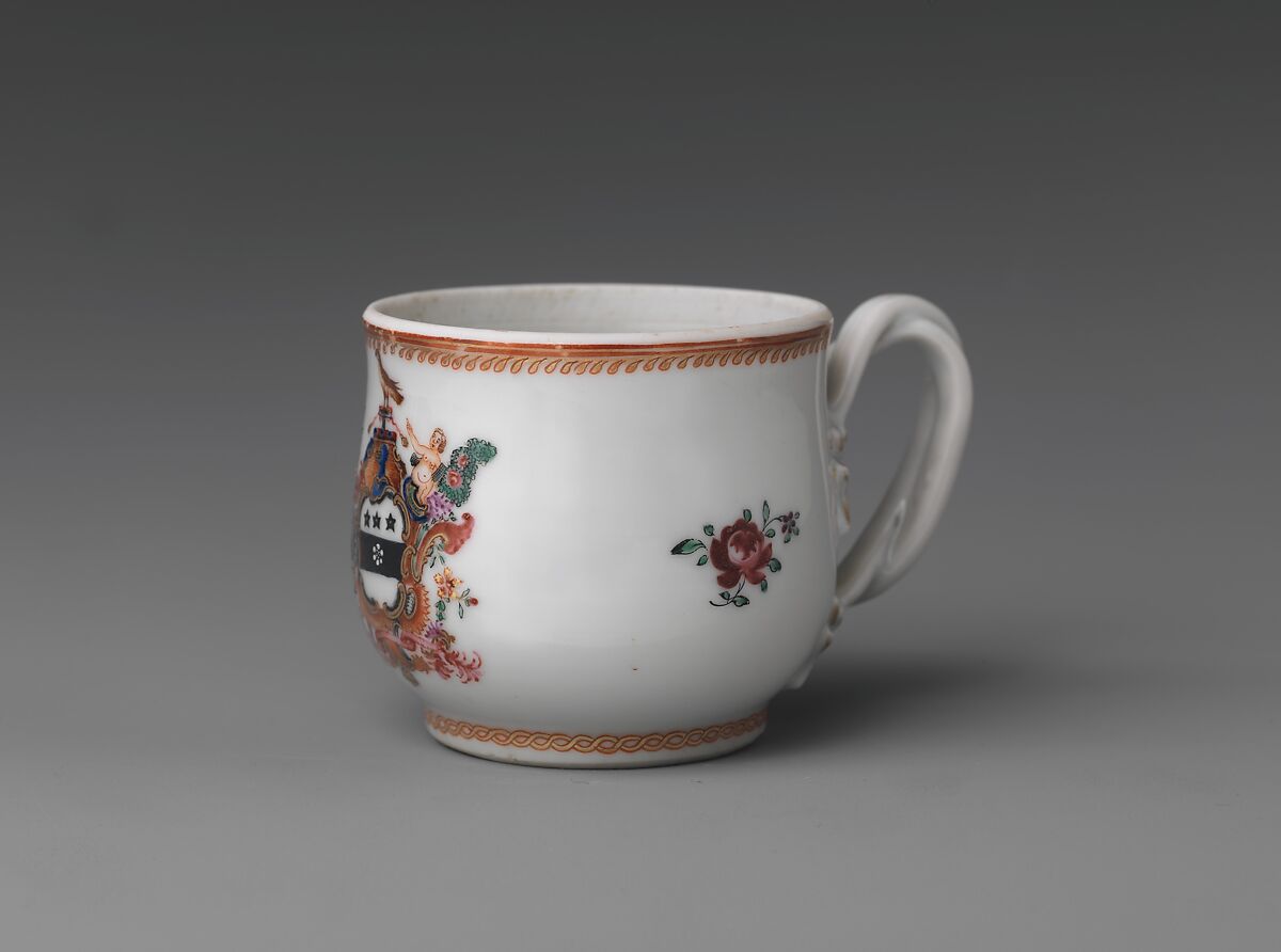 Custard Cup, Porcelain, Chinese, for American market 