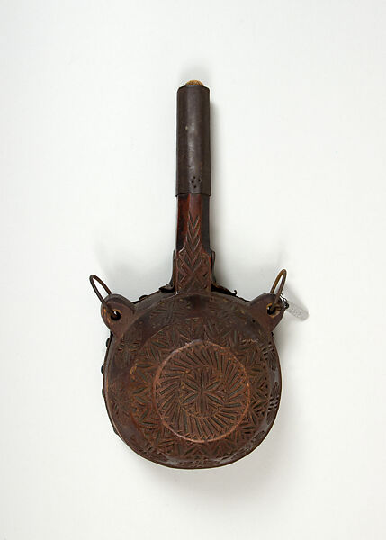 Berber Gun Powder Flask - Brass, Copper - North Morocco - 19th