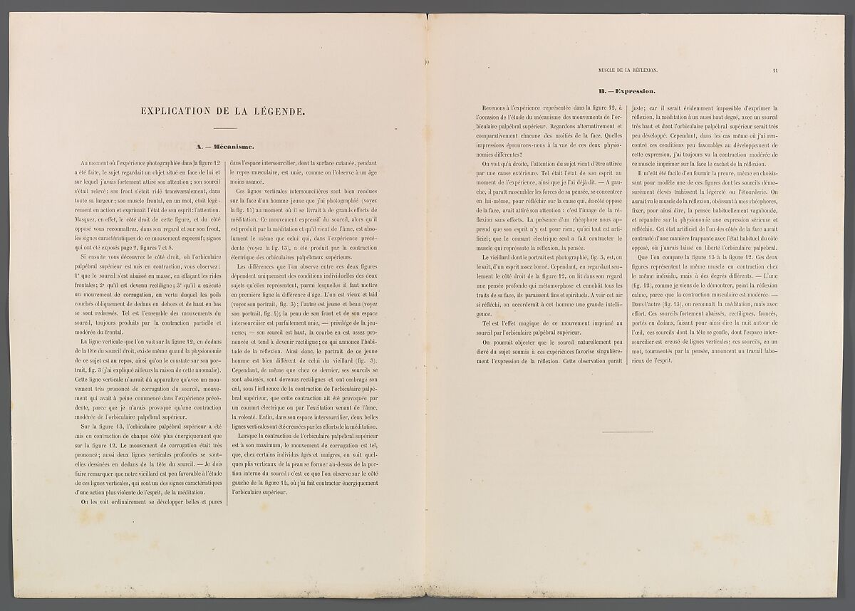 Mécanisme de la physionomie humaine ou Analyse électro-physiologique de l’expression des passions applicable à la pratique des arts plastiques, Guillaume-Benjamin-Amand Duchenne de Boulogne (French, 1806–1875), Albumen silver prints from glass negatives