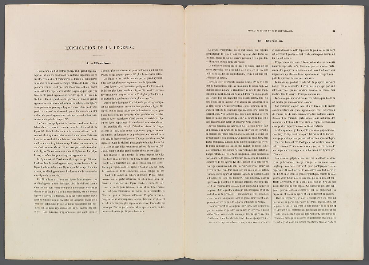 Mécanisme de la physionomie humaine ou Analyse électro-physiologique de l’expression des passions applicable à la pratique des arts plastiques, Guillaume-Benjamin-Amand Duchenne de Boulogne (French, 1806–1875), Albumen silver prints from glass negatives
