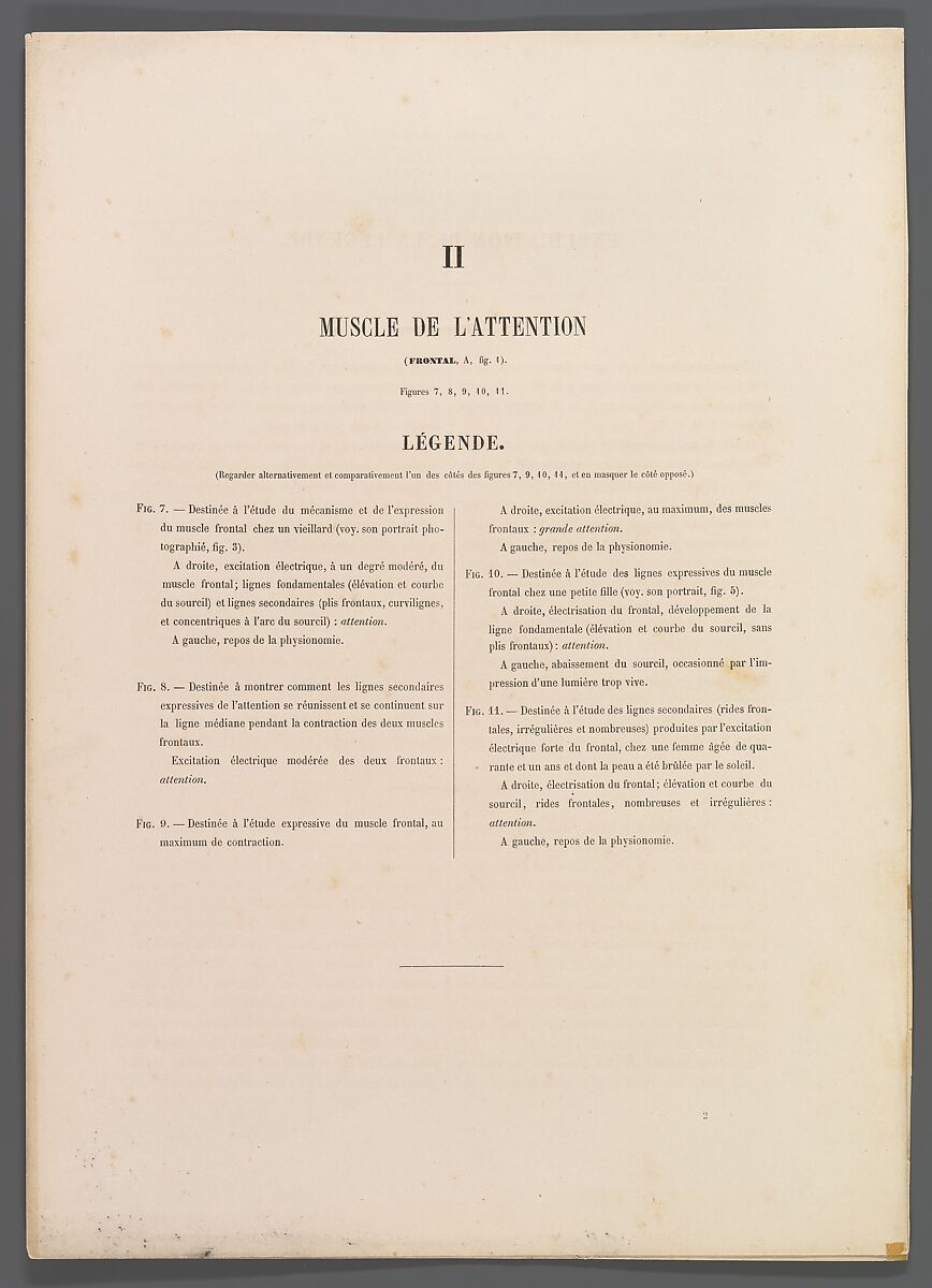 Mécanisme de la physionomie humaine ou Analyse électro-physiologique de l’expression des passions applicable à la pratique des arts plastiques, Guillaume-Benjamin-Amand Duchenne de Boulogne (French, 1806–1875), Albumen silver prints from glass negatives