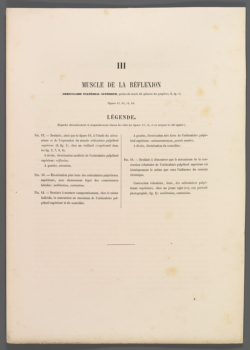 Mécanisme de la physionomie humaine ou Analyse électro-physiologique de l’expression des passions applicable à la pratique des arts plastiques, Guillaume-Benjamin-Amand Duchenne de Boulogne (French, 1806–1875), Albumen silver prints from glass negatives