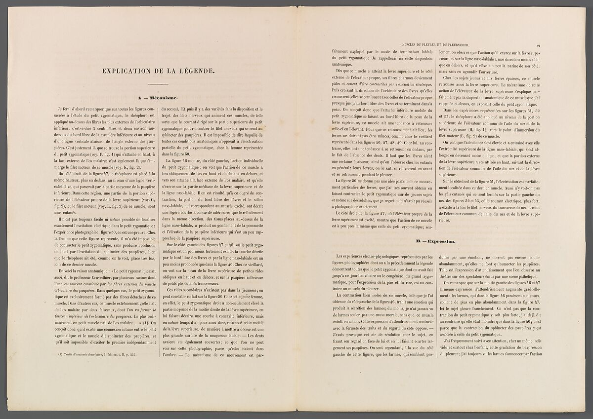 Mécanisme de la physionomie humaine ou Analyse électro-physiologique de l’expression des passions applicable à la pratique des arts plastiques, Guillaume-Benjamin-Amand Duchenne de Boulogne (French, 1806–1875), Albumen silver prints from glass negatives