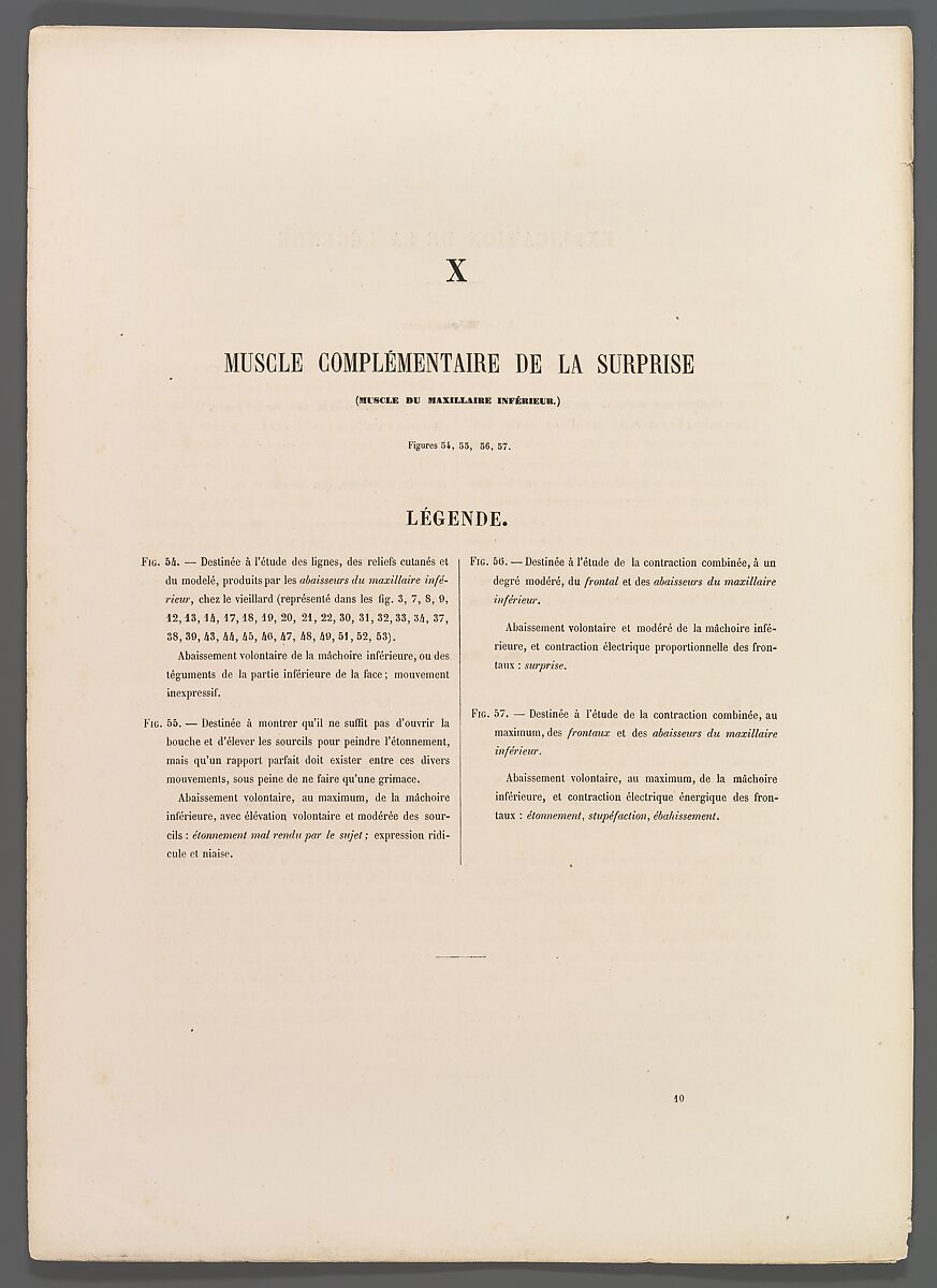 Mécanisme de la physionomie humaine ou Analyse électro-physiologique de l’expression des passions applicable à la pratique des arts plastiques, Guillaume-Benjamin-Amand Duchenne de Boulogne (French, 1806–1875), Albumen silver prints from glass negatives