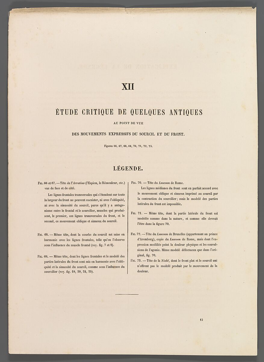 Mécanisme de la physionomie humaine ou Analyse électro-physiologique de l’expression des passions applicable à la pratique des arts plastiques, Guillaume-Benjamin-Amand Duchenne de Boulogne (French, 1806–1875), Albumen silver prints from glass negatives
