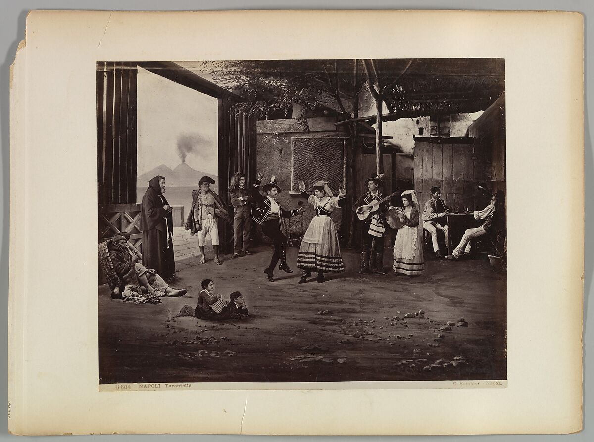 Napoli Tarantella, Giorgio Sommer (Italian (born Germany), 1834–1914), Albumen silver print 