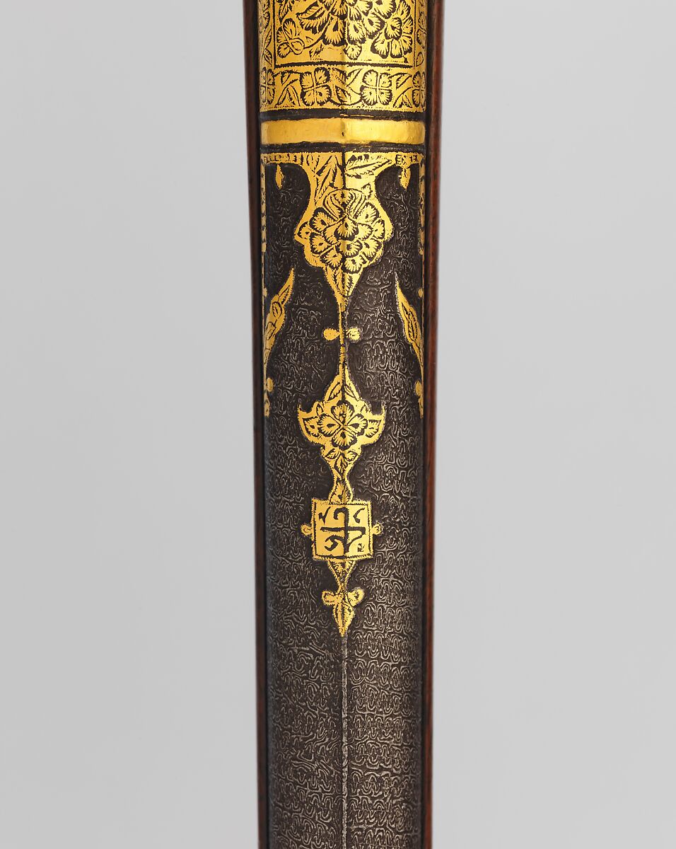 Matchlock Rifle, Steel, wood, silver, gold, copper alloy, Indian, Sind (now Pakistan)