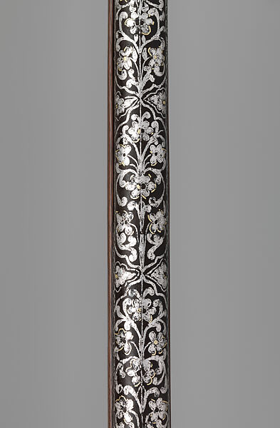 Matchlock Gun (清  鳥銃), Steel, wood, copper, brass, iron, silver, gold, Chinese