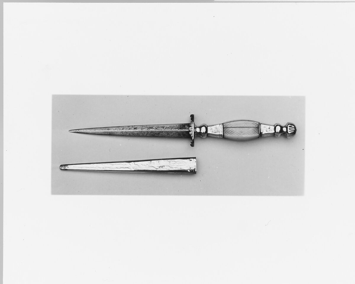 Dagger and Sheath, Silver 