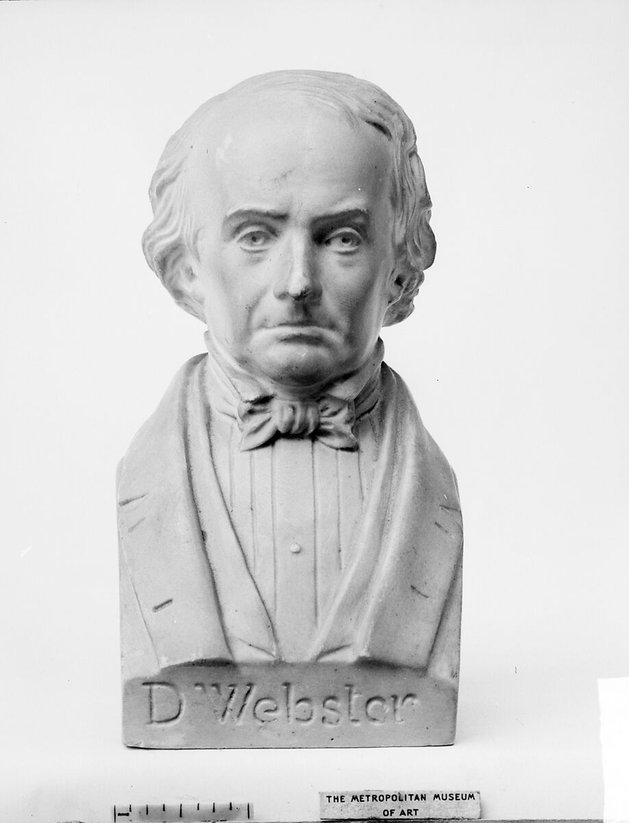Bust of Daniel Webster, Pierre Joseph Chardigny (1794–1866), Waxed plaster 