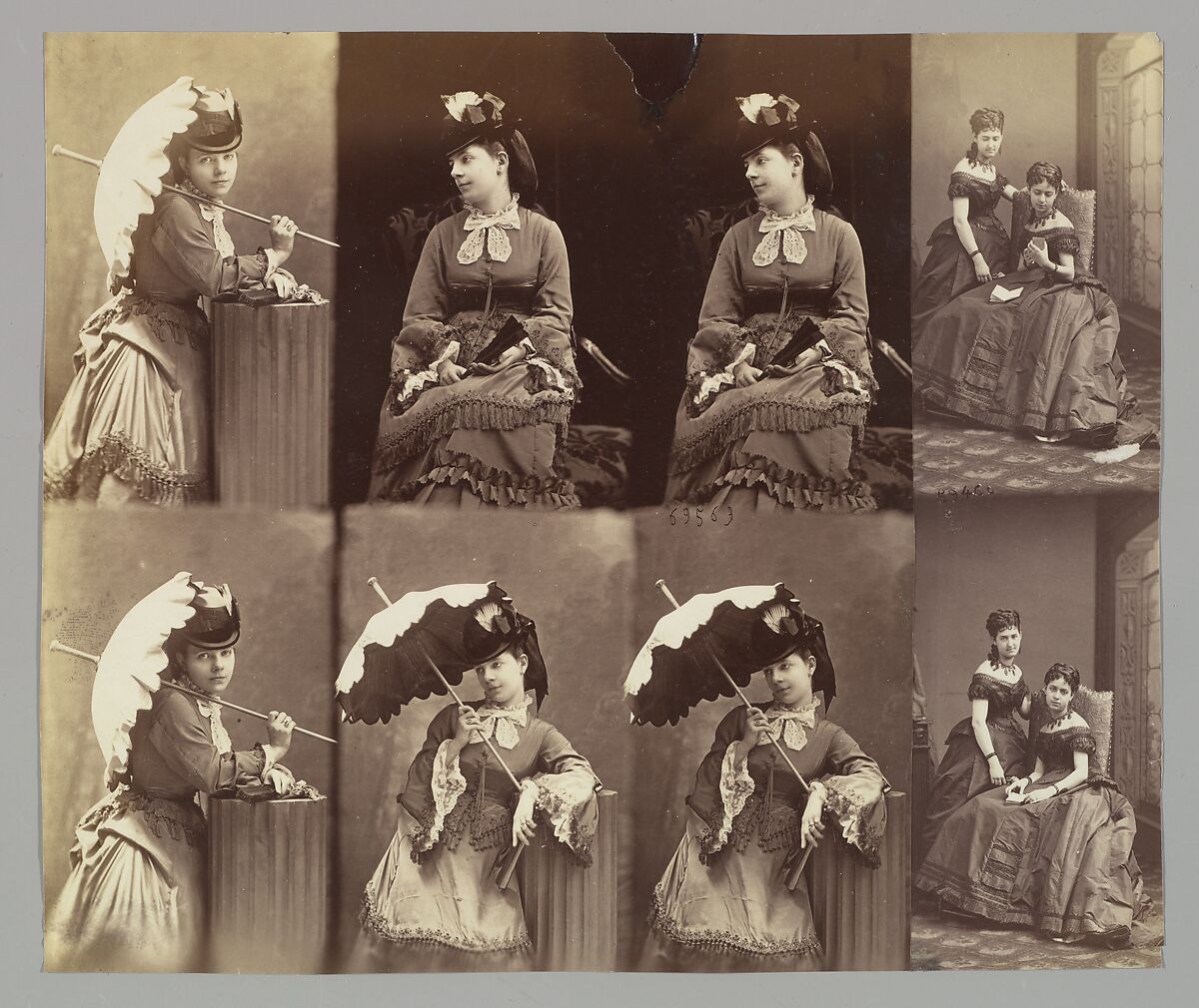 Gabrielle; M. Gutierrez de Estrada, André-Adolphe-Eugène Disdéri (French, Paris 1819–1889 Paris), Albumen silver print from glass negative 