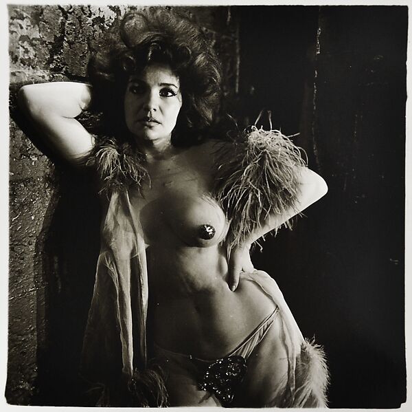 Blaze Starr backstage, Baltimore, Md., Diane Arbus (American, New York 1923–1971 New York), Gelatin silver print 