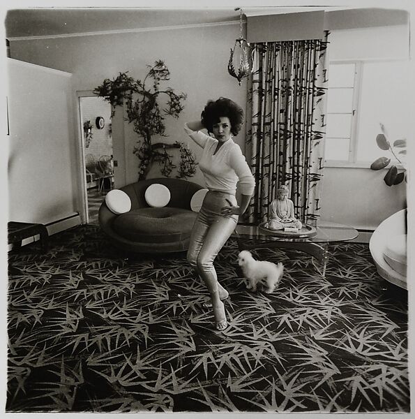 Blaze Starr in her living room, Baltimore, Md., Diane Arbus (American, New York 1923–1971 New York), Gelatin silver print 