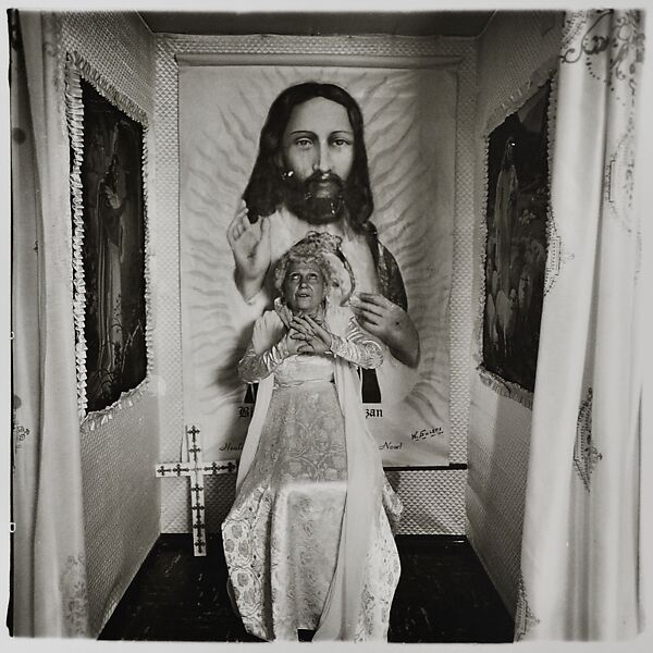 Bishop at the altar, Santa Barbara, Cal., Diane Arbus (American, New York 1923–1971 New York), Gelatin silver print 