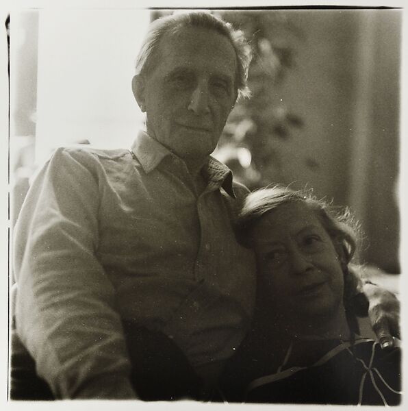 Marcel Duchamp with his wife Alexina Sattler at home, N.Y.C., Diane Arbus (American, New York 1923–1971 New York), Gelatin silver print 