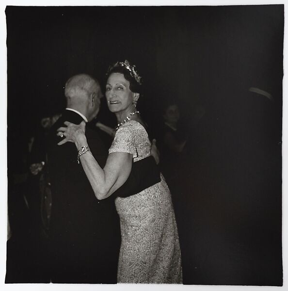 Lady in a tiara at a ball, N.Y.C., Diane Arbus (American, New York 1923–1971 New York), Gelatin silver print 