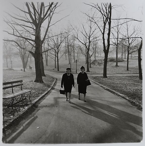 Two ladies walking in Central Park, N.Y.C., Diane Arbus (American, New York 1923–1971 New York), Gelatin silver print 