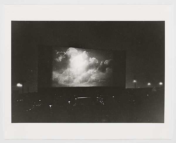 Clouds on screen at a drive-in movie, N.J., Diane Arbus (American, New York 1923–1971 New York), Gelatin silver print