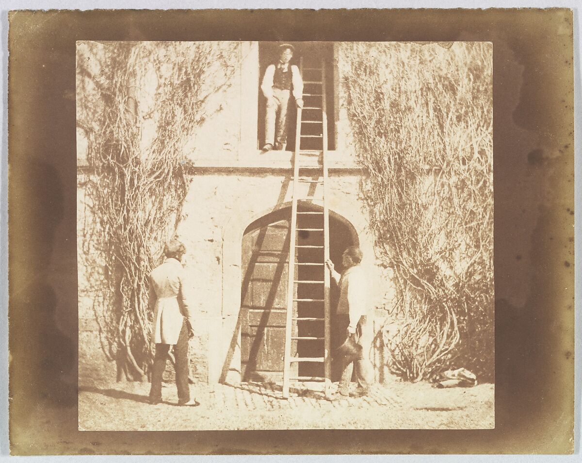 The Ladder, William Henry Fox Talbot (British, Dorset 1800–1877 Lacock), Salted paper print from paper negative 