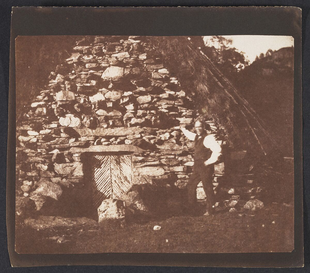 Highland Hut, Loch Katrine, William Henry Fox Talbot (British, Dorset 1800–1877 Lacock), Salted paper print from paper negative 