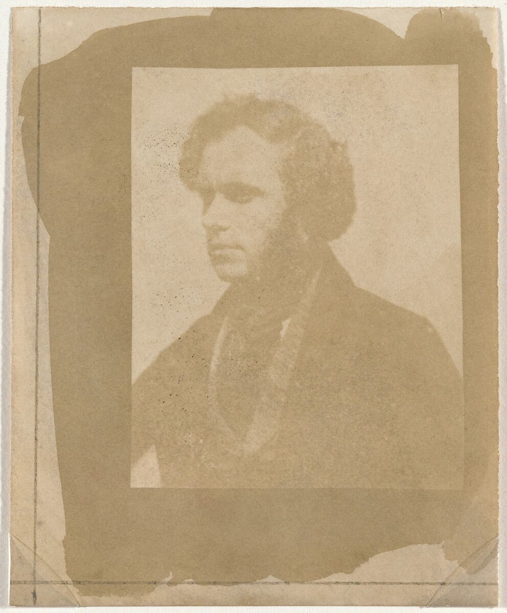 Nicolaas Henneman in Profile, William Henry Fox Talbot (British, Dorset 1800–1877 Lacock), Salted paper print from paper negative 